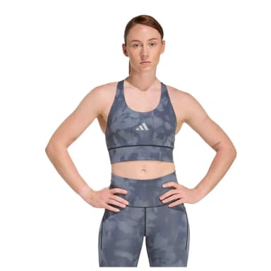 adidas спортивный бюстгальтер средней поддержки adi365 running pocket graphic