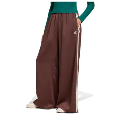 adidas originals adicolor satin wide leg pants