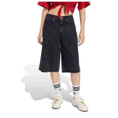 adidas originals firebird jorts denim shorts