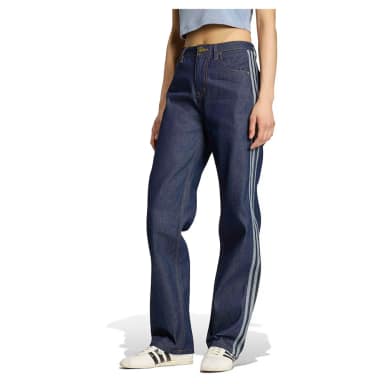 adidas originals firebird mid rise straight jeans