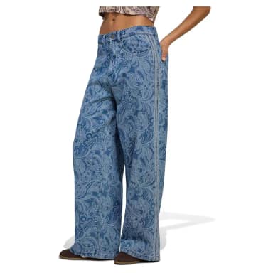 adidas originals liberty london firebird mid rise straight jeans