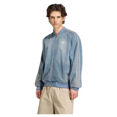 adidas originals sst adicolor track denim jacket