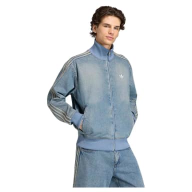adidas originals firebird adicolor track denim jacket