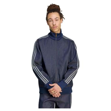 adidas originals firebird adicolor raw track denim jacket