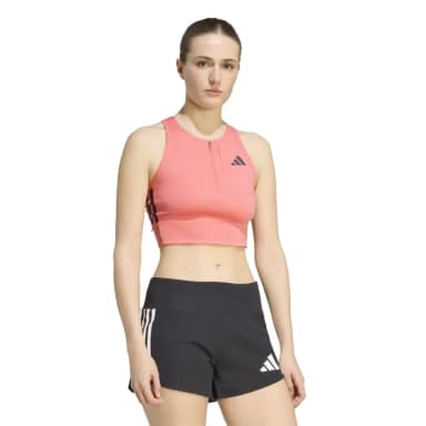 adidas спортивный топ adizero running gel pocket crop