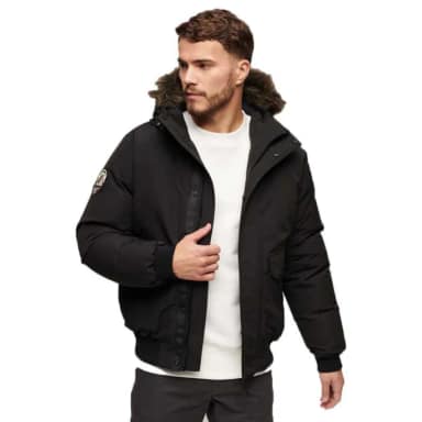 superdry everest faux fur bomber jacket