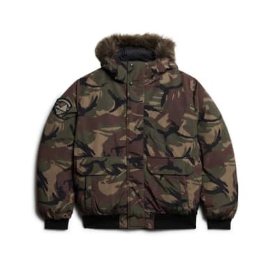 superdry everest faux fur bomber jacket