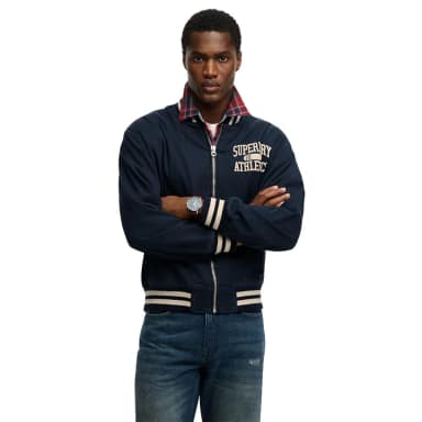 superdry twill varsity bomber jacket