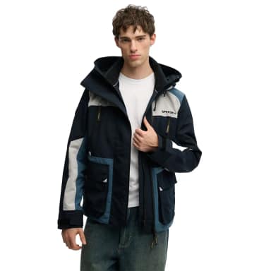 superdry colour block windbreaker jacket