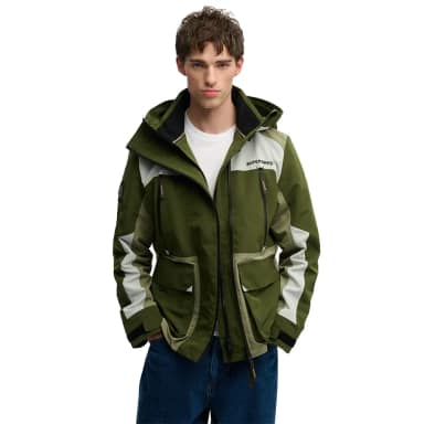 superdry colour block windbreaker jacket