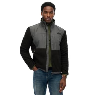 superdry hybrid trekker fleece jacket