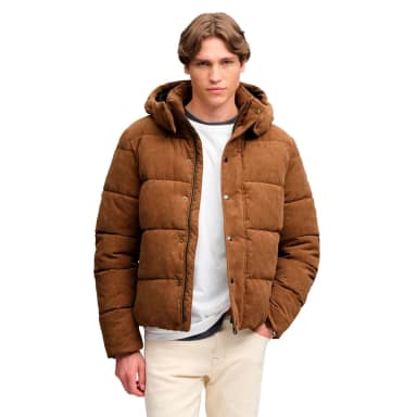 superdry premium cord puffer jacket