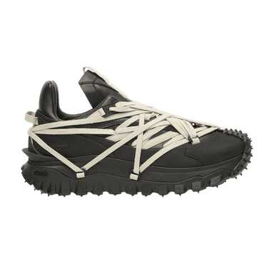 rick owens x moncler trailgrip megalace sneaker 'black'