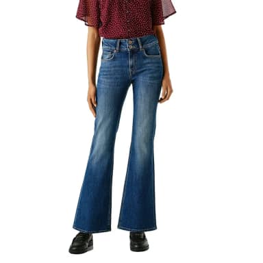 pepe jeans venus flare fit jeans