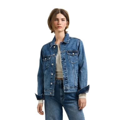 pepe jeans crescent trucker denim jacket