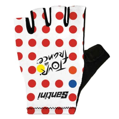 santini перчатки без пальцев tour de france official gpm leader