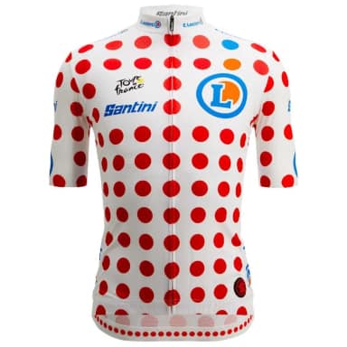 santini футболка с коротким рукавом tour de france polka dot 2025