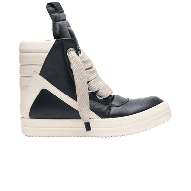 rick owens hollywood jumbo lace geobasket high 'black milk'