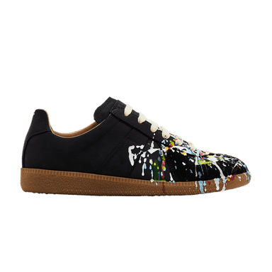 maison margiela wmns replica low 'paint splatter - black pollock'