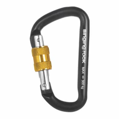 singing rock mini d screw snap hook