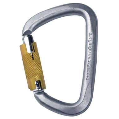 singing rock sde steel connector triple-lock snap hook