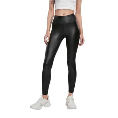 urban classics synthetic leather leggings 2 units