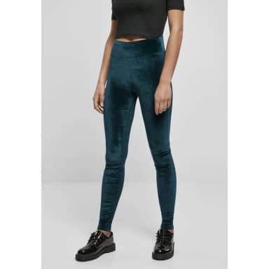 urban classics velvet big high waist leggings