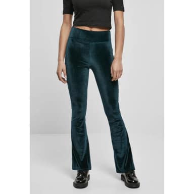 urban classics velvet boot high waist leggings