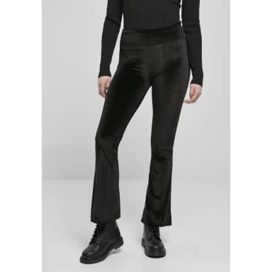 urban classics velvet boot high waist leggings