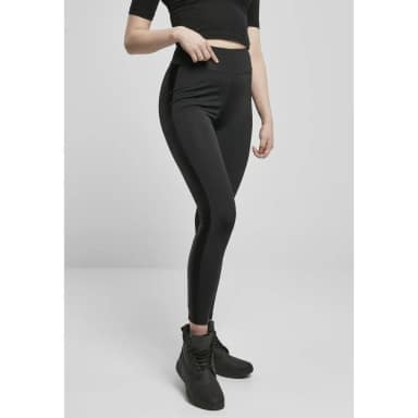 urban classics shiny stripe high waist leggings