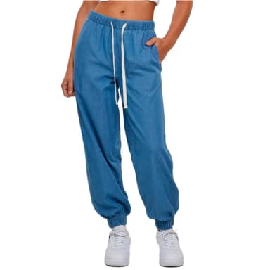 urban classics light denim joggers