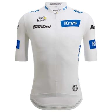 santini футболка с коротким рукавом tour de france official white 2025