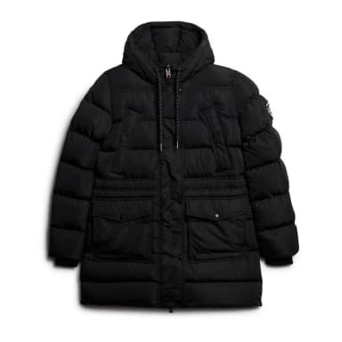 superdry everest mid length puffer jacket