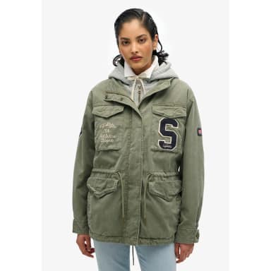 superdry jersey emb military jacket