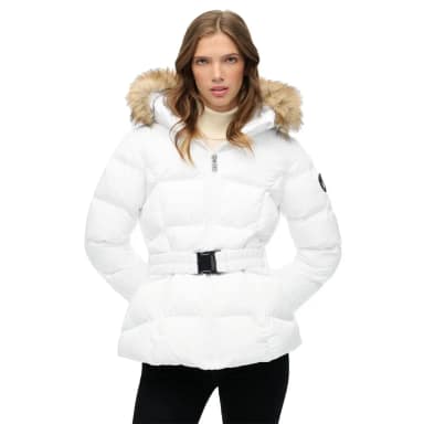 superdry fuji belted padded jacket