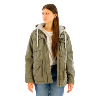 superdry borg military jacket