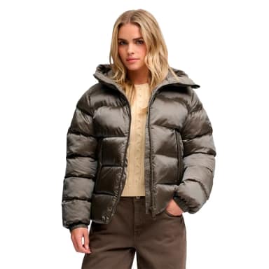 superdry hooded shine puffer jacket