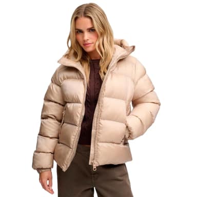 superdry hooded shine puffer jacket
