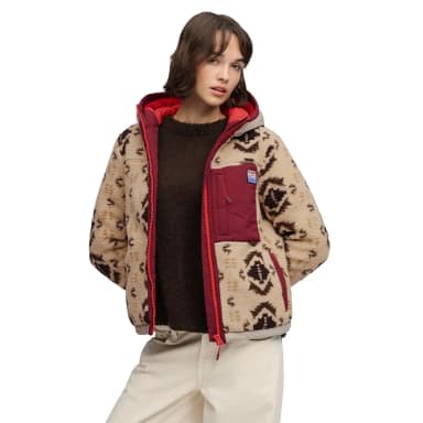 superdry sherpa jaquard fleece hybrid jacket