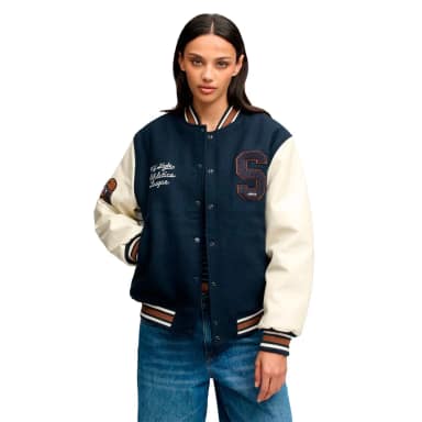 superdry patch varsity bomber jacket