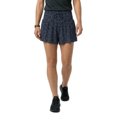 superdry printed mini smocked shorts