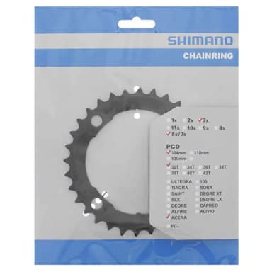 shimano передняя звезда acera m361