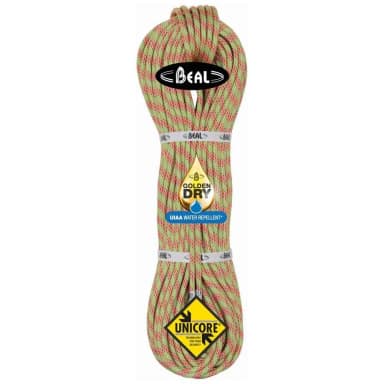 beal ice line golden dry 8.1 mm rope