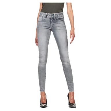 g-star lynn mid waist skinny jeans