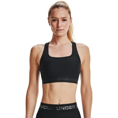 under armour спортивный бюстгальтер mid crossback