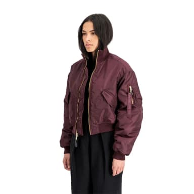 alpha industries ma-1 cropped jacket